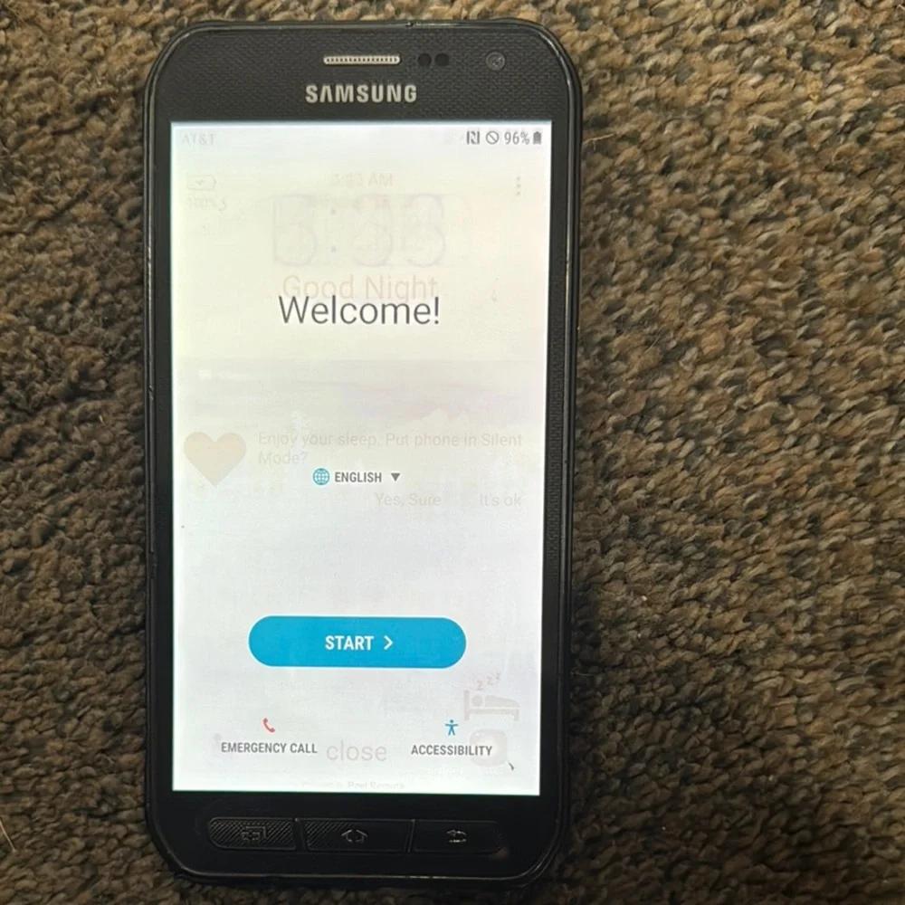 Samsung S6 Active- 32 gb/Black Smartphone Sleek Design-Works Great